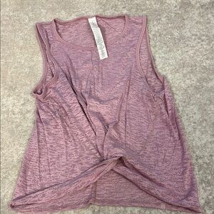 Lululemon Athletica Mauve Twist Knot Tank Top